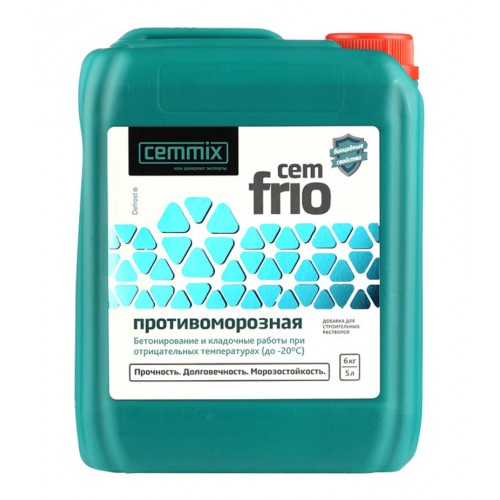 Противоморозная добавка в строительные растворы и бетон CemMix CemFrio 5 л